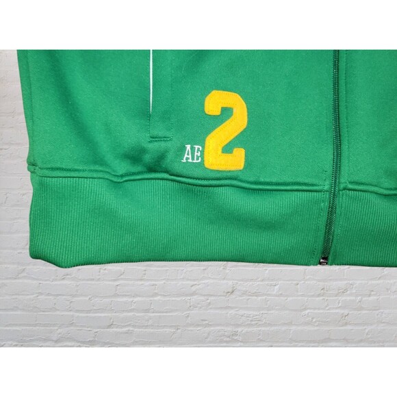 Vintage American Eagle Green Track Jacket Men’s Large Y2K 90s Full Zip - Picture 3 of 7